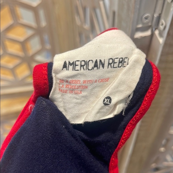 Navy Star Print Women's Tank Top - Picture 8 of 8